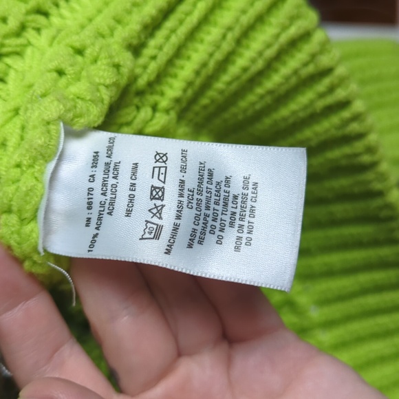 COPY - Anthropologie Carrie Lime Green Knitted 3 Button Cardigan Size Small - Picture 4 of 5